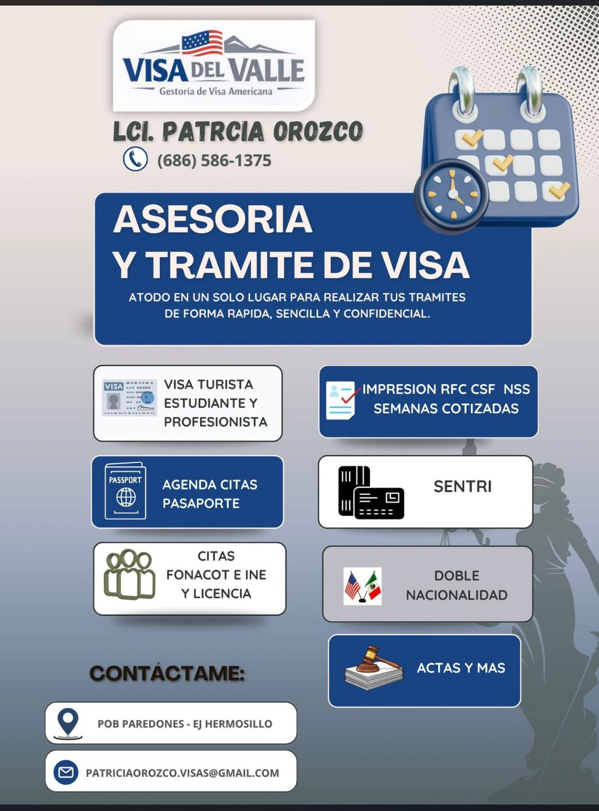 Imagen informativa de Visa del Valle con servicios, teléfono, ubicación y correo